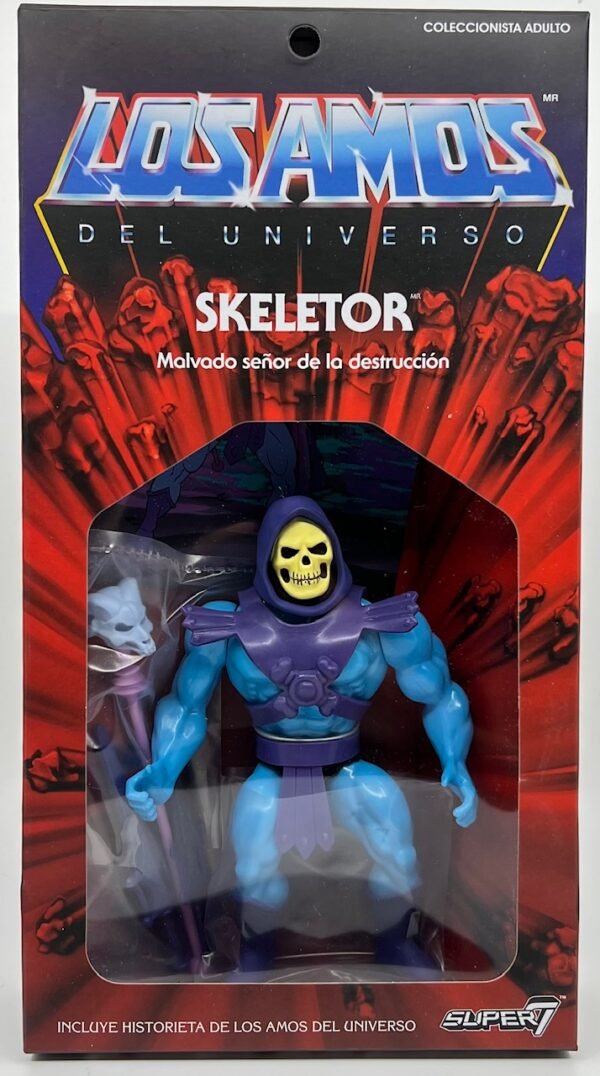 SUPER 7 LOS AMOS VARIANT MASTER OF THE UNIVERSE SKELETOR ACTION FIGURE