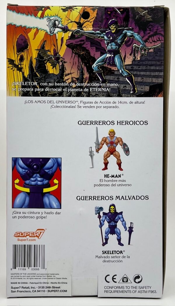SUPER 7 LOS AMOS VARIANT MASTER OF THE UNIVERSE SKELETOR ACTION FIGURE