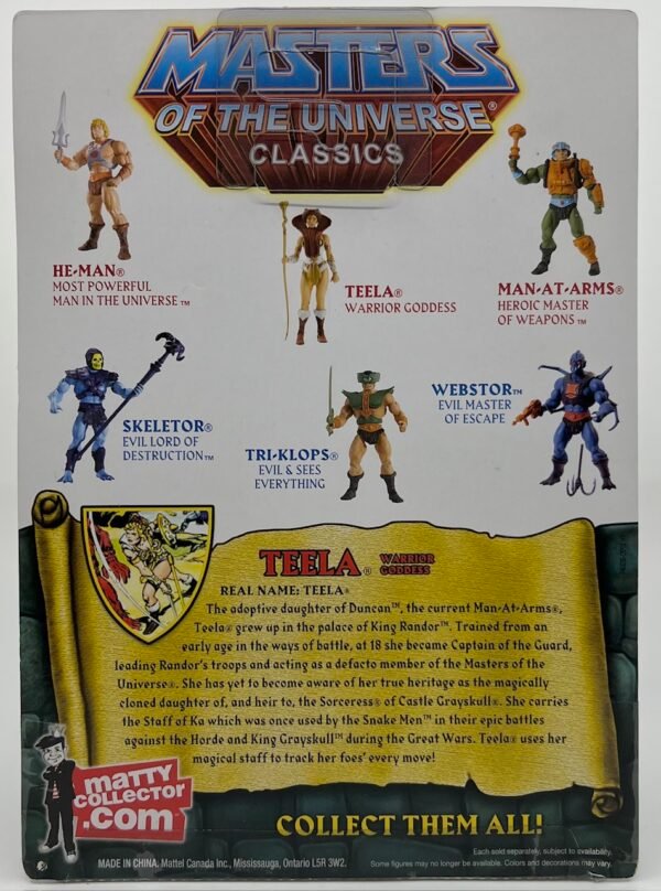 MATTEL MASTERS OF THE UNIVERSE TEELA MOTU CLASSICS 2009 NEW
