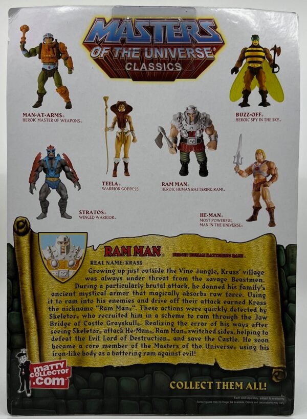 IMG_1662 MATTEL MASTERS OF THE UNIVERSE RAM MAN ACTION FIGURE MOTU CLASSICS 2009