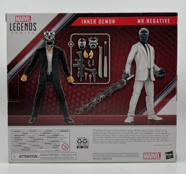 HASBRO MARVEL LEGENDS MR NEGATIVE INNER DEMON 2 PACK