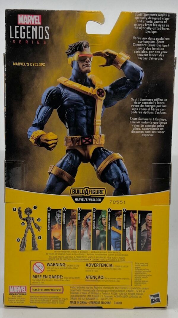 IMG_2839 (1) HASBRO MARVEL LEGENDS CYCLOPS 2016 ACTION FIGURE RARE