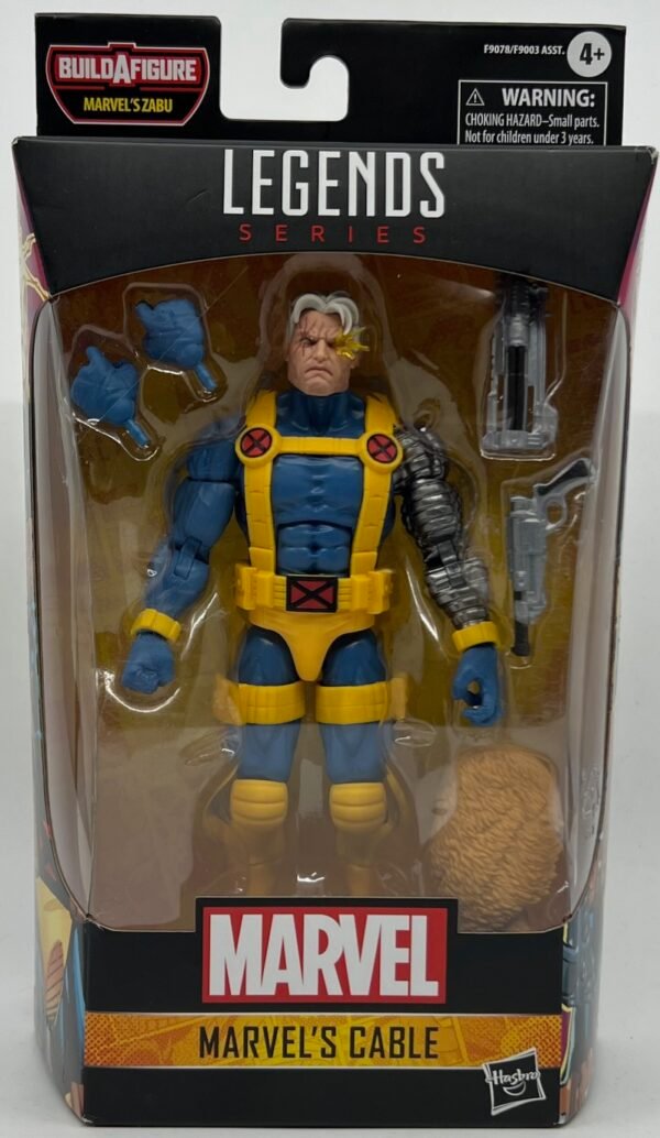 HASBRO MARVEL LEGENDS CABLE ACTION FIGURE X MEN ZABU BAF WAVE