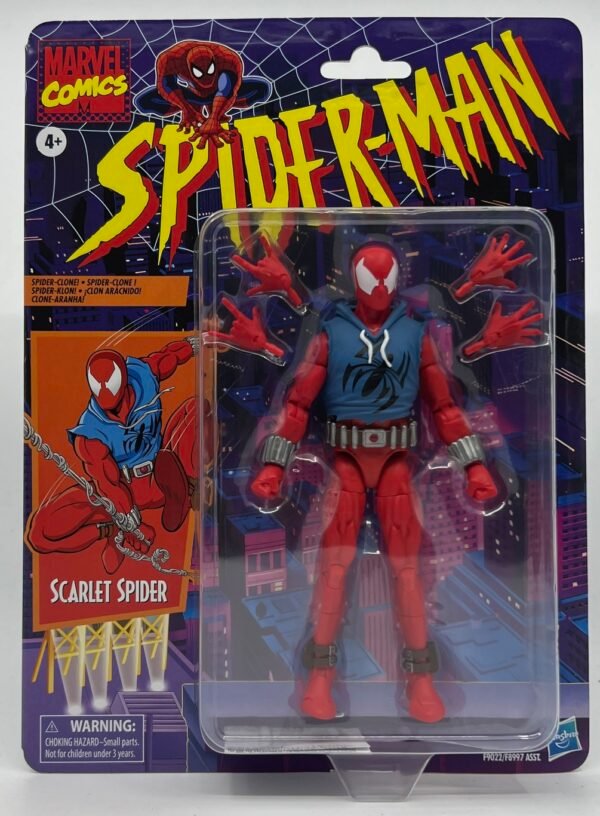 HASBRO MARVEL LEGENDS RETRO SCARLET SPIDER ACTION FIGURE