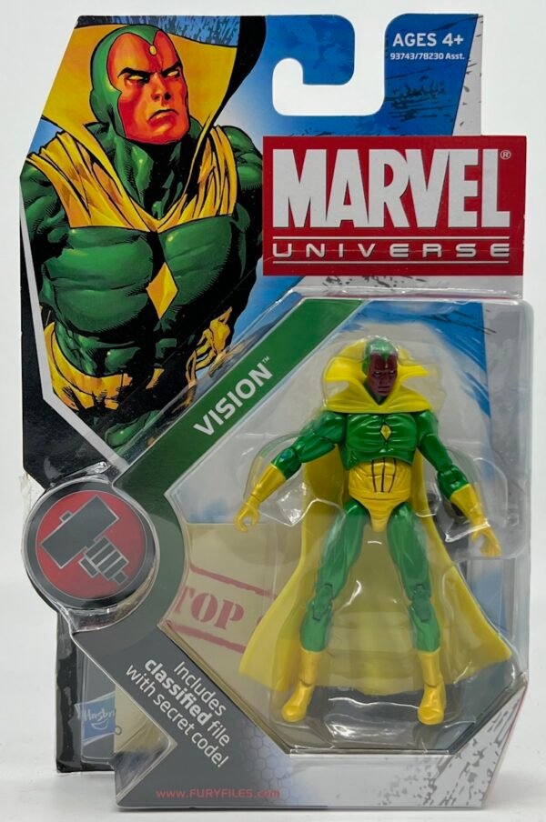 HASBRO MARVEL UNIVERSE VISION 2009 3 3/4