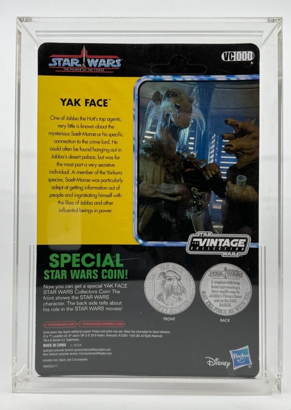 HASBRO STAR WARS YAK FACE ACTION FIGURE HASLAB WITH COIN SEAL NEVER OPEN NEW