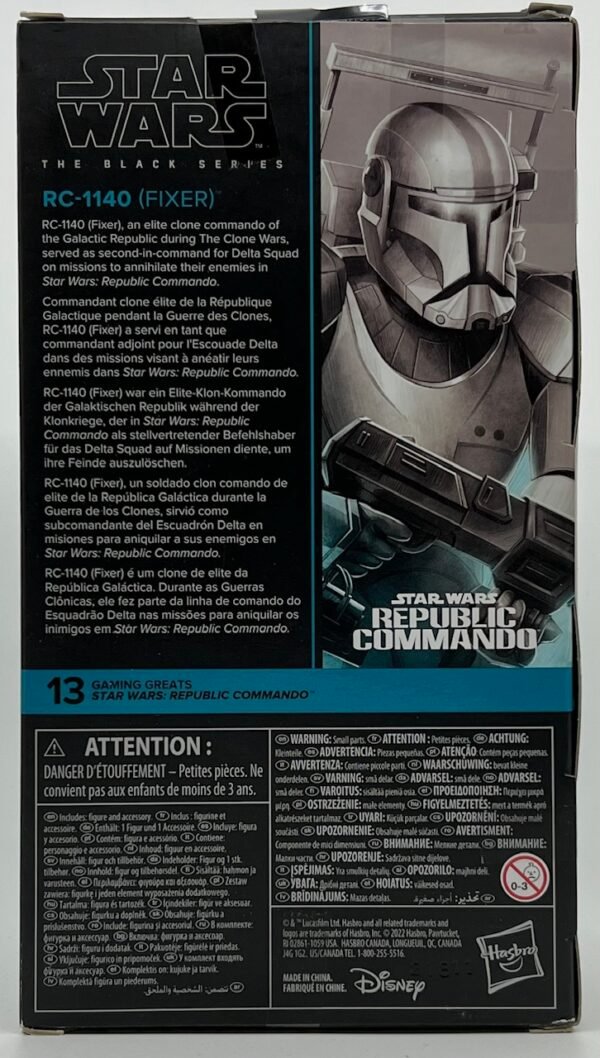 STAR WARS BLACK SERIES REPUBLIC COMMANDO RC-1140 FIXER