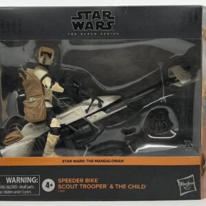 STAR WARS BLACK SERIES SPEEDER BIKE SCOUT TROOPER & THE CHILD