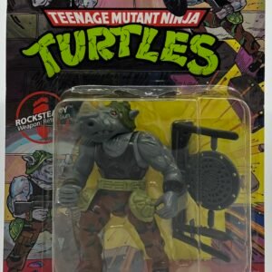 PLAYMATES TEENAGE MUTANT NINJA TURTLES ROCKSTEADY ACTION FIGURE 1988 UNPUNCHED TMNT