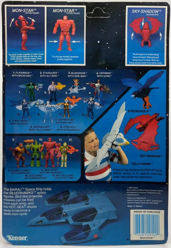 IMG_3742 KENNER SILVERHAWKS MON STAR ACTION FIGURE 1986 NEW SEALED