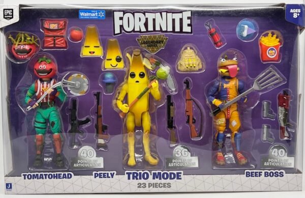 IMG_3790 JAZWARES FORTNITE TRIO MODE WALMART EXCLUSIVE LEGENDARY SERIES 3 PACK ACTION FIGURES
