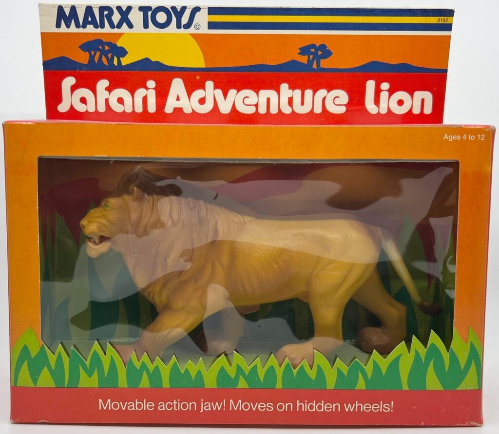 Marx Toys Safari Adventure African Lion 1960s Plastic Animal Figure