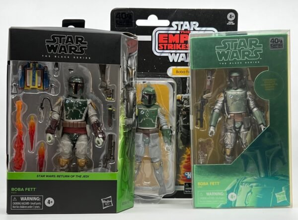 IMG_3435 (1) STAR WARS BOBA FETT BLACK SERIES 6 INCH SCALE SET