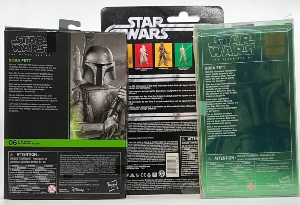 IMG_3437 (1) STAR WARS BOBA FETT BLACK SERIES 6 INCH SCALE SET