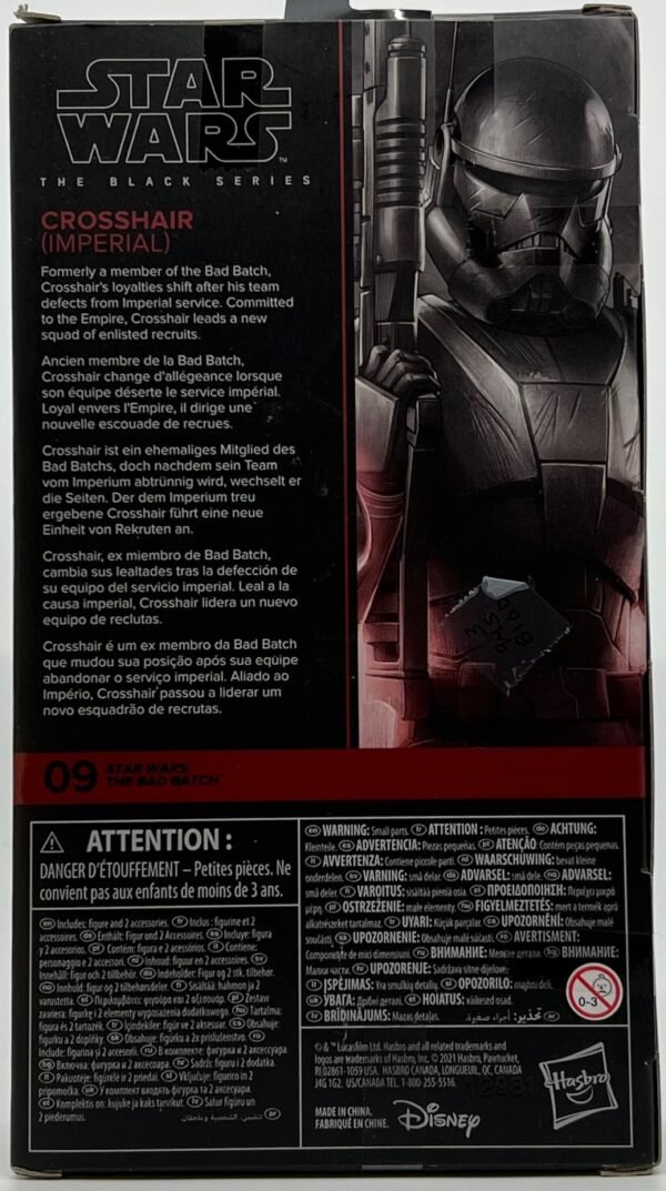 STAR WARS THE BAD BATCH CROSSHAIR (IMPERIAL)BLACK SERIES