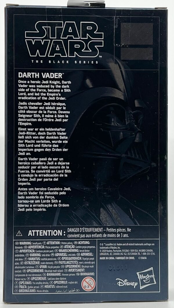 STAR WARS DARTH VADER CARBONIZED BLACK SERIES