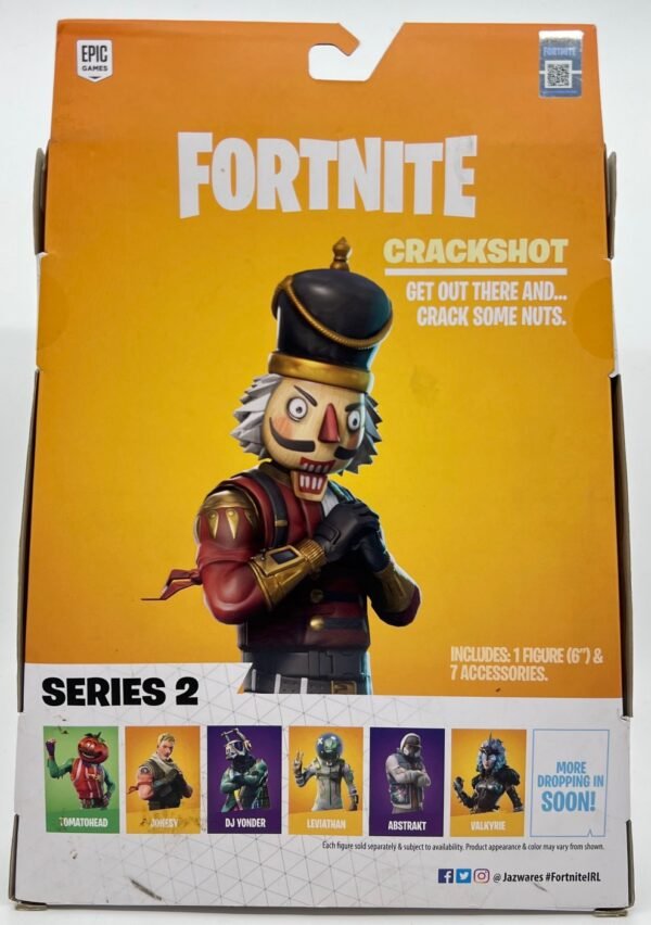 JAZWARES FORTNITE SERIES 2 WALMART EXCLUSIVE CRACKSHOT ACTION FIGURE