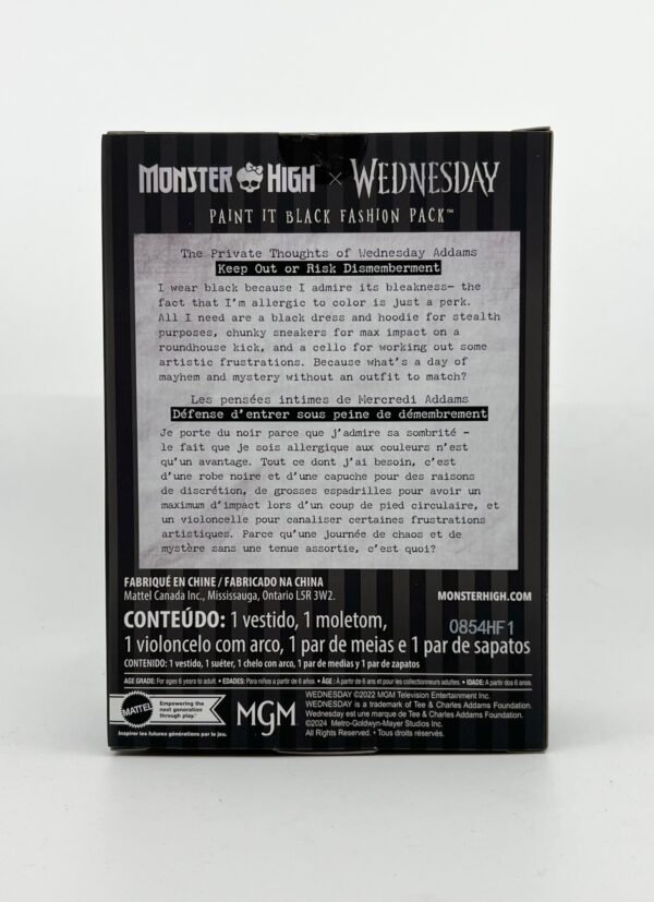 MATTEL MONSTER HIGH WEDNESDAY FASHION PACK