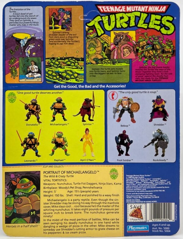 TEENAGE MUTANT NINJA TURTLES MICHAELANGELO 1988