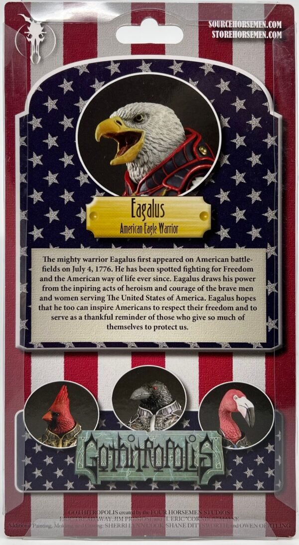 FOUR HORSEMEN GOTHITROPOLIS EAGALUS AMERICAN EAGLE ACTION FIGURE WARRIORS NEW
