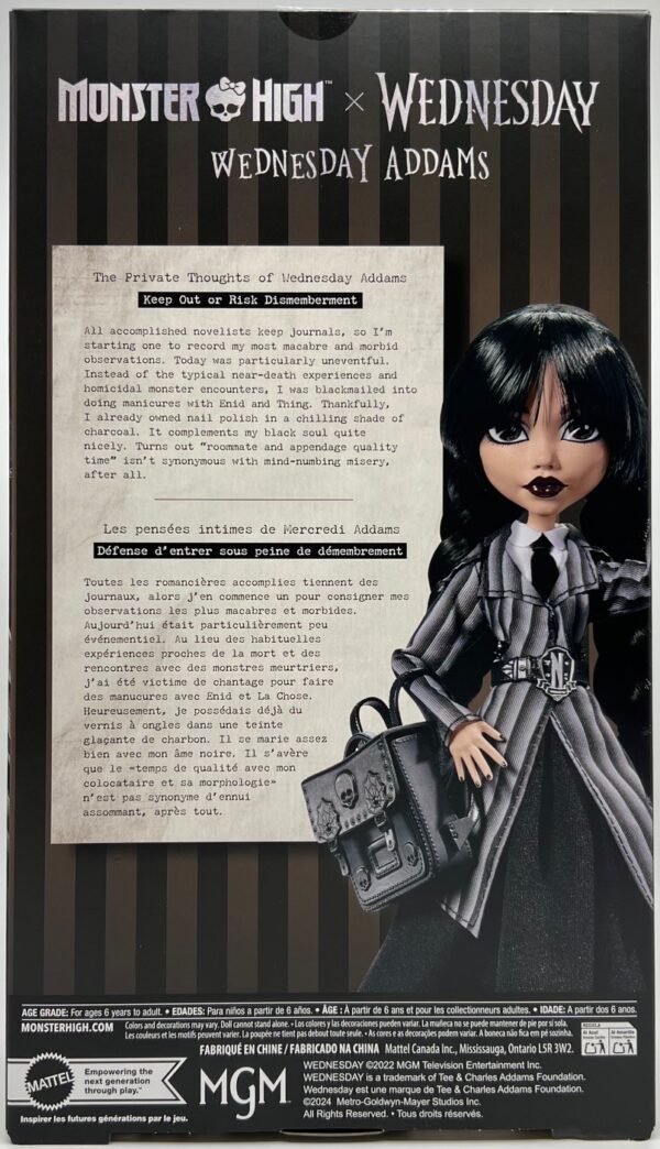 MATTEL MONSTER HIGH WEDNESDAY (NEVERMORE)