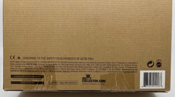 MATTEL MATTYCOLLECTOR ONLINE EXCLUSIVE MASTERS OF THE UNIVERSE GIANT JUMBO 12" HE MAN 2014 ACTION FIGURE MOTU