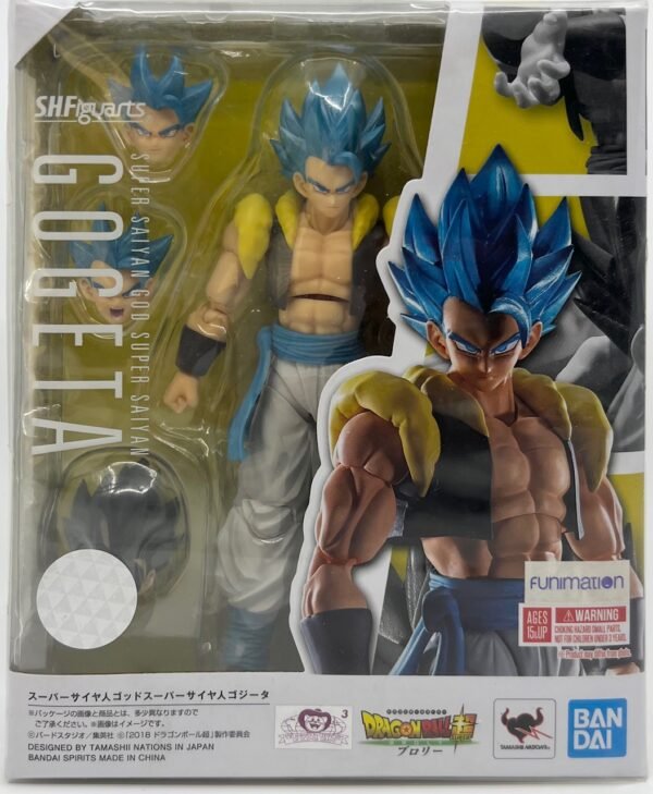 BANDAI FIGUARTS DRAGON BALL SUPER SAIYAN GOD SUPER SAIYAN GOGETA ACTION FIGURE