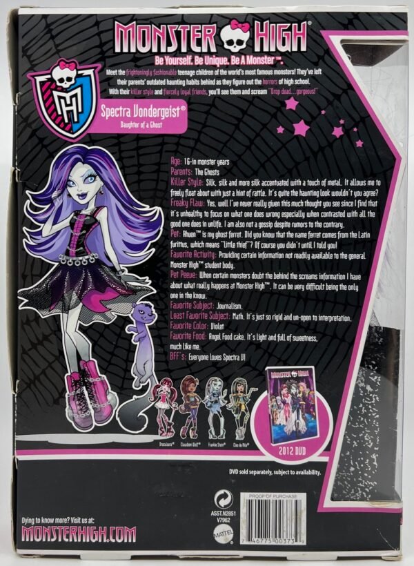 MATTEL MONSTER HIGH FIRST WAVE SPECTRA VONDERGEIST 2011
