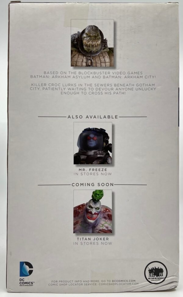 DC DIRECT BATMAN ARKHAM DELUXE FIGURE KILLER CROC 2012 action figure NEW