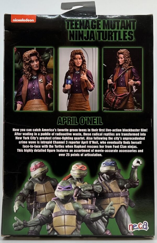 NECA TMNT TEENAGE MUTAN NINJA TURTLES 1990 MOVIE APRIL O'NEAL