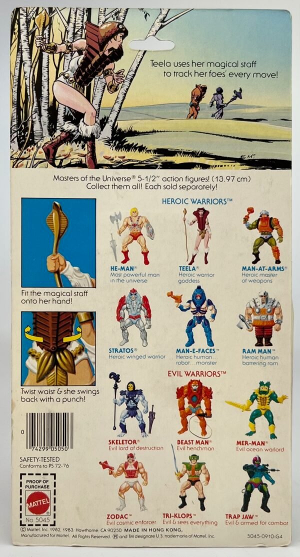 MATTEL MASTERS OF THE UNIVERSE MOTU TEELA 1983