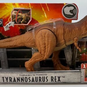 MATTEL TRASH'N THROW TYRANNOSAURUS REX & DR ALAN GRANT JURASSIC WORLD 2017