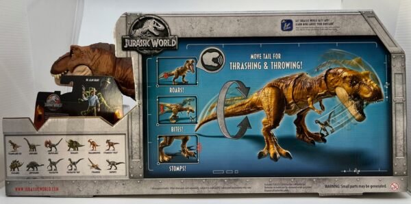 MATTEL TRASH'N THROW TYRANNOSAURUS REX & DR ALAN GRANT JURASSIC WORLD 2017