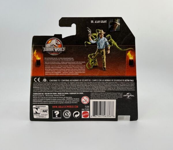 MATTEL TRASH'N THROW TYRANNOSAURUS REX & DR ALAN GRANT JURASSIC WORLD 2017