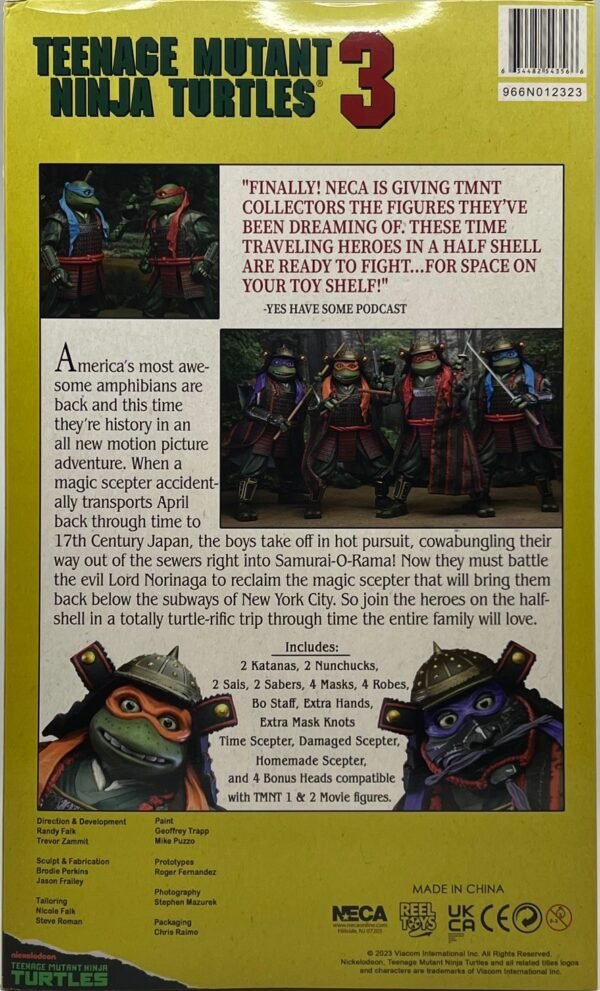NECA TEENAGE MUTANT NINJA TURTLES III MOVIE SET