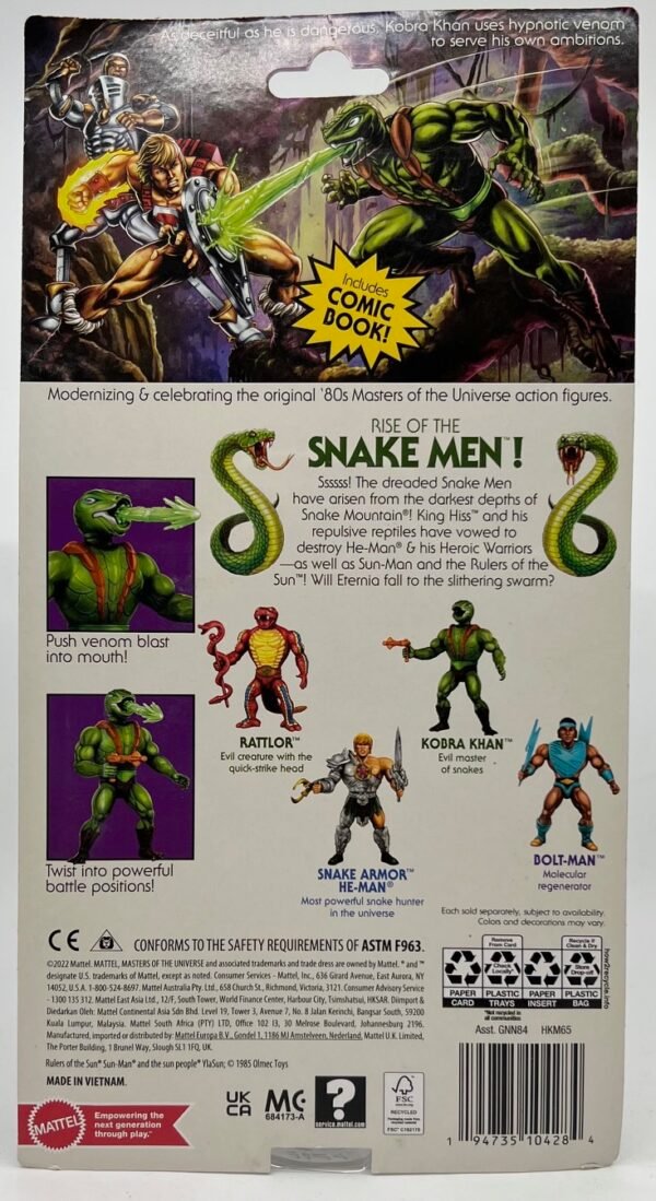 MATTEL MASTERS OF THE UNIVERSE ORIGINS KOBRA KHAN MOTU 2022