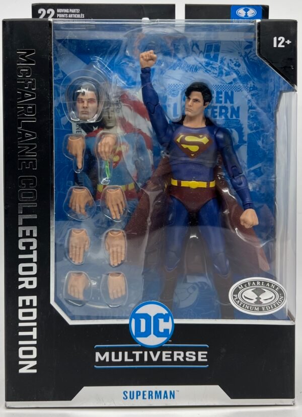 MCFARLANE SUPERMAN 1978 MOVIE STORE EXCLUSIVE PLATINUM EDITION
