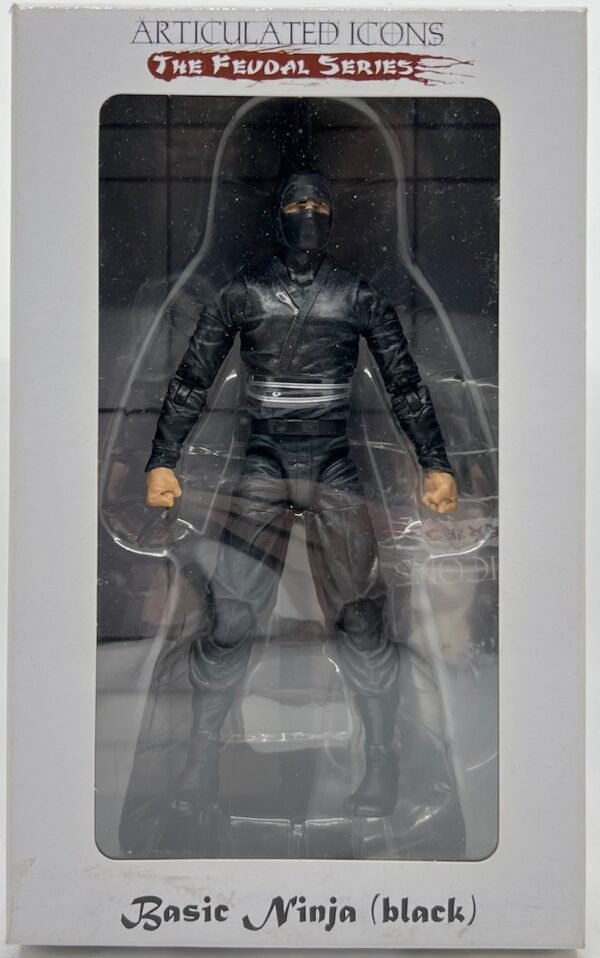 ARTICULATED ICONS THE FEUDAL SERIES THE FWOOSH BASIC NINJA BLACK