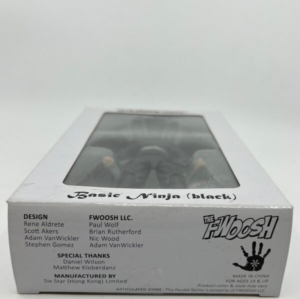 ARTICULATED ICONS THE FEUDAL SERIES THE FWOOSH BASIC NINJA BLACK