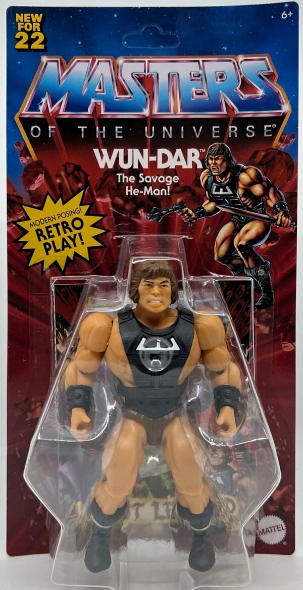 MATTEL CREATIONS EXCLUSIVE MASTERS OF THE UNIVERSE 2022 WUN-DAR ACTION FIGURE HE MAN MOTU