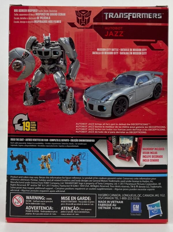 IMG_5243 HASBRO TRANSFORMERS MOVIE STUDIO SERIES AUTOBOT JAZZ ACTION FIGURE TAKARA TOMY 2017 NEW