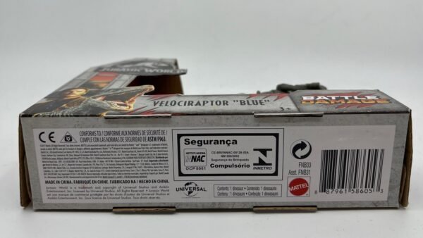 MATTEL JURASSIC WORLD BATTLEDAMAGE BLUE