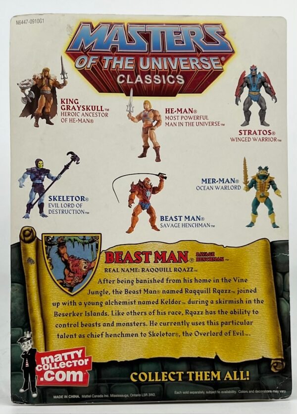 MATTEL MASTER OF THE UNIVERSE CLASSICS BEAST 2009