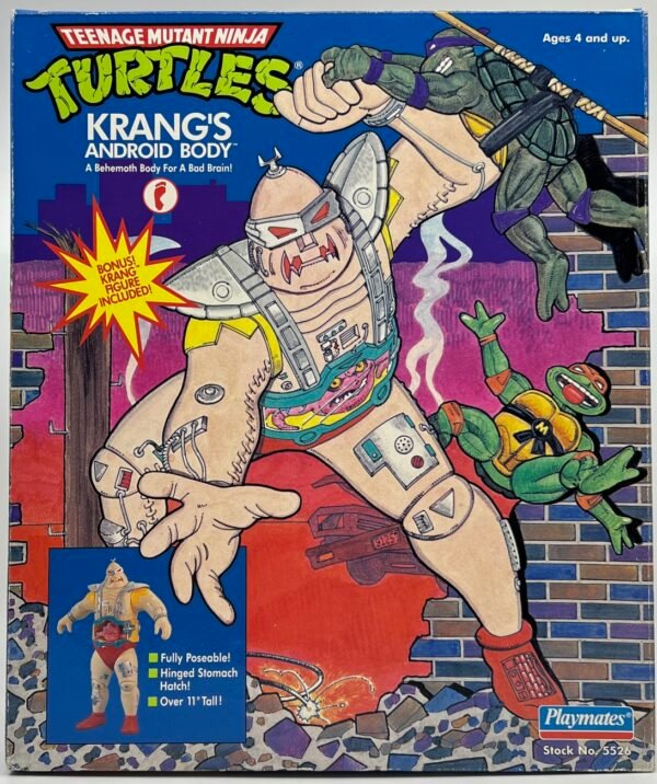 PLAYMATES 1991 KRANG'S ANDROID BODY Teenage mutant ninja turtles sealed brand new TMNT
