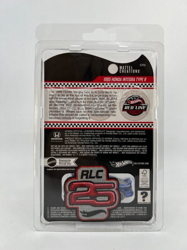 HOT WHEELS RLC 1995 HONDA INTEGRA TYPE R BLUE