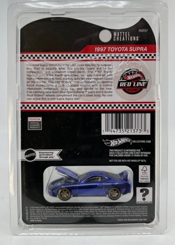 IMG_0209 MATTEL HOT WHEELS RED LINE 1997 TOYOTA SUPRA 2025 MATTEL CREATIONS EXCLUSIVE RLC