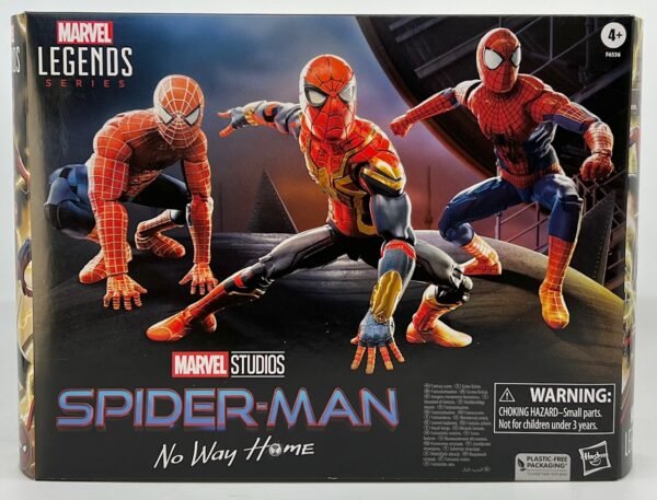 MARVEL LEGENDS SPIDER MAN NO WAY HOME 3 PACK ACTION FIGURES HASBRO PULSE EXCLUSIVE NEW