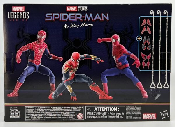 MARVEL LEGENDS SPIDER MAN NO WAY HOME 3 PACK ACTION FIGURES HASBRO PULSE EXCLUSIVE NEW