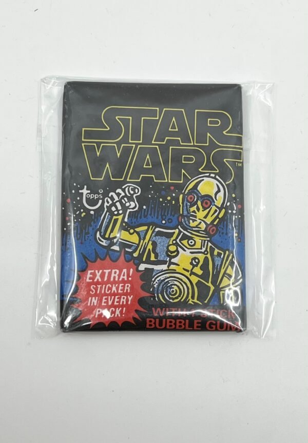 IMG_0458 STAR WARS TRADING CARD SERIES 1 WAX PACK SEALED 1977