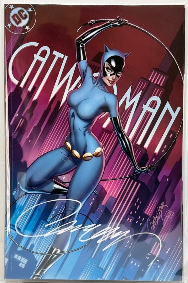 DC COMICS CATWOMAN 80TH ANNIVERSARY BY J SCOTT CAMPBELL SET OF 3 SIGNED WITH COA